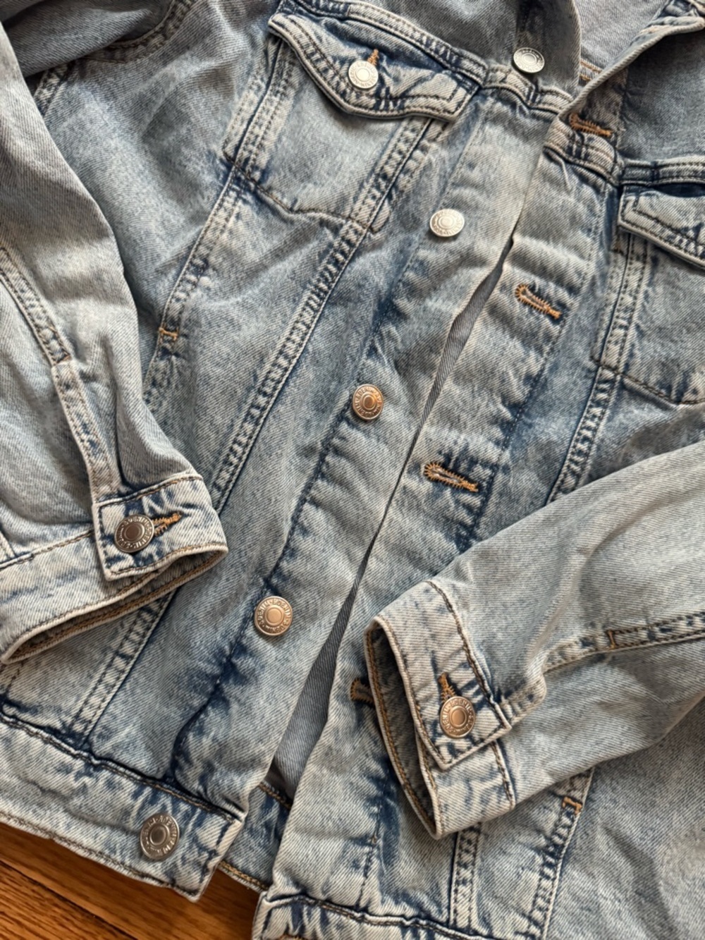 H&M Light Blue Denim Jacket sz 14 - Picture 2 of 8